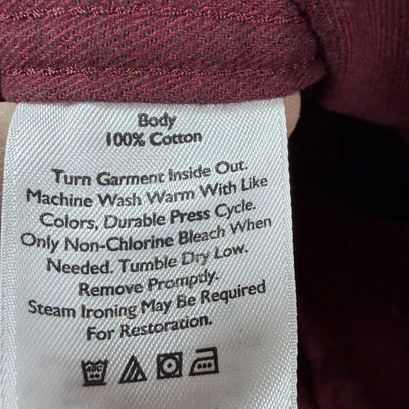 Eddie Bauer Shirt Mens XLT Red Flannel Long Sleeve Button Up Tall Classic Fit - Picture 5 of 8